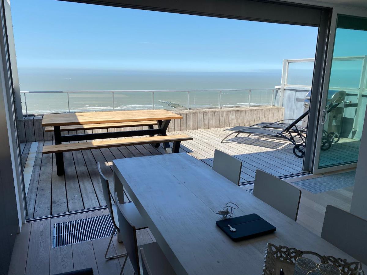 Ferienwohnung Penthouse Sea-Loft Blankenberge, Uniek Zeezicht, Luxeloft Met 40M2 Terras! Exterior foto